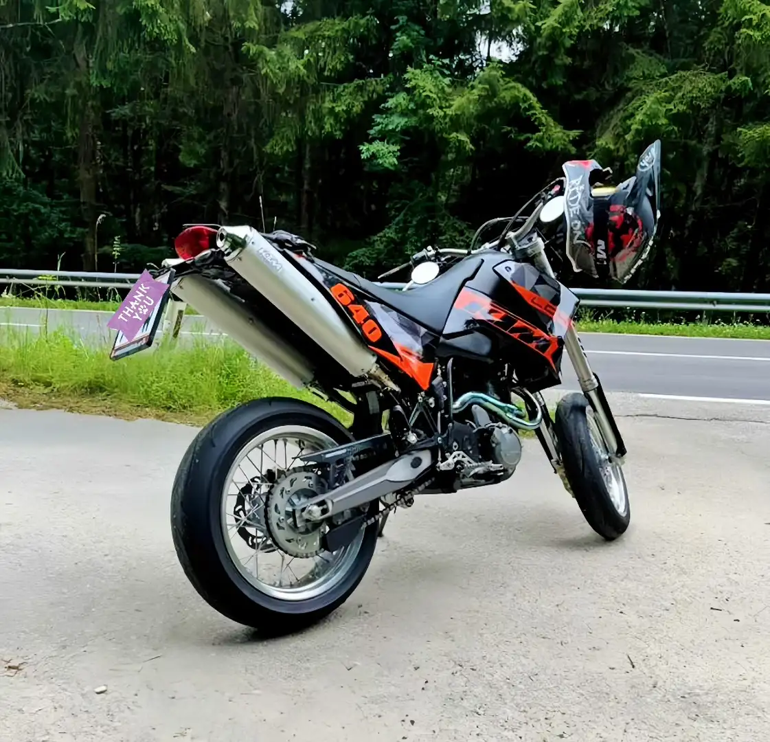 KTM 640 LC 4 supermoto Noir - 2