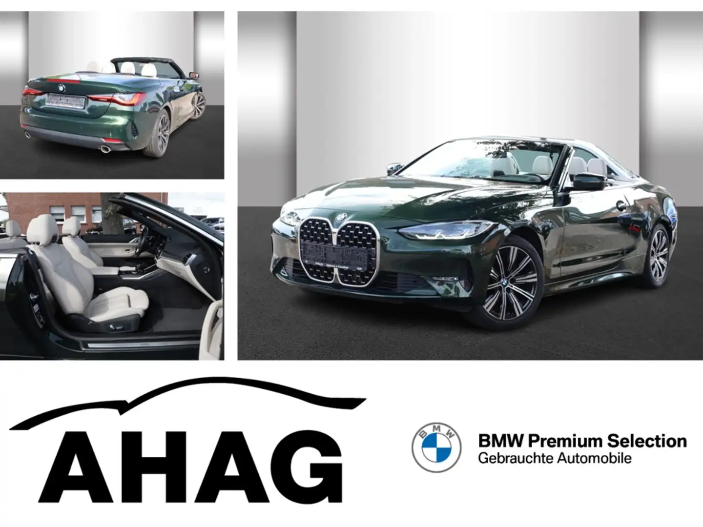BMW 420 i Cabrio Aut. Klimaaut. AHK PDC HIFI Verde - 1