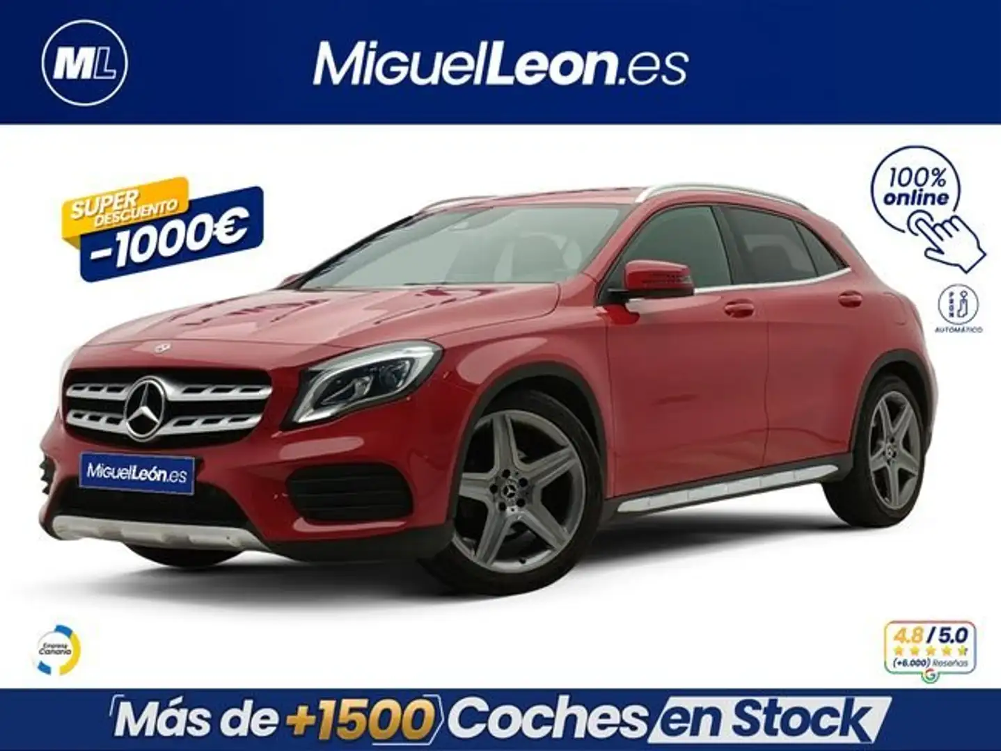 Mercedes-Benz GLA 200 d Rojo - 1
