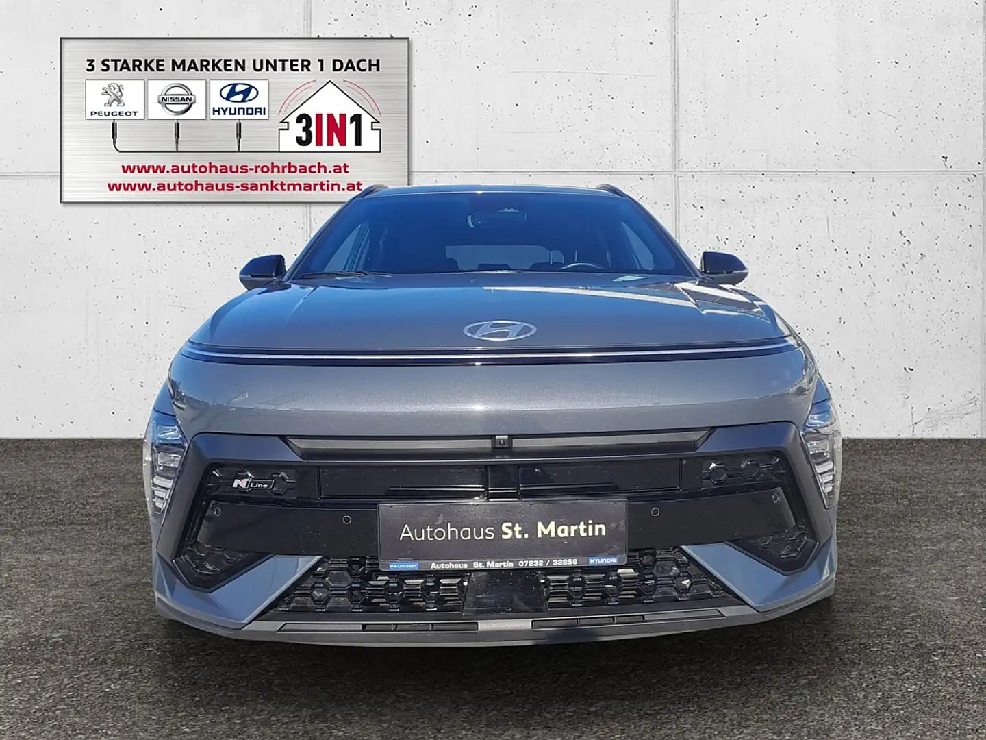 Hyundai KONA Kona 1,6 GDI Hybrid N Line DCT Aut. Grau - 2