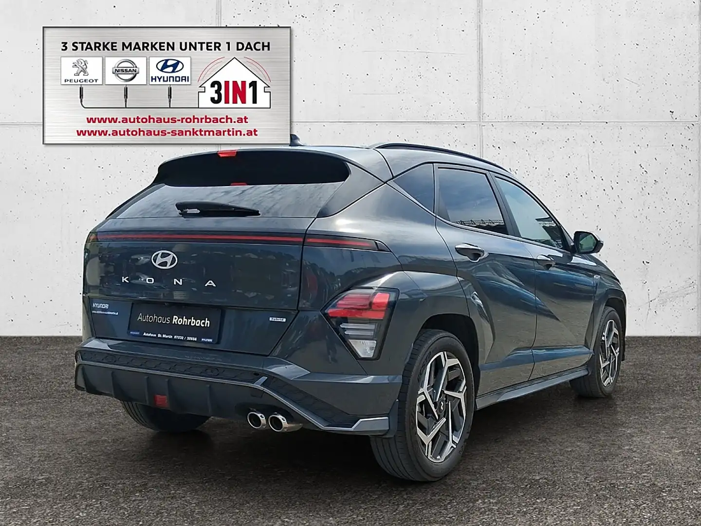 Hyundai KONA Kona 1,6 GDI Hybrid N Line DCT Aut. Grau - 2