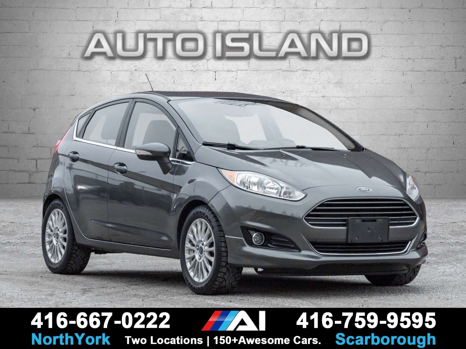 2015 Ford Fiesta HB Titanium, Leather, Sunroof, Camera