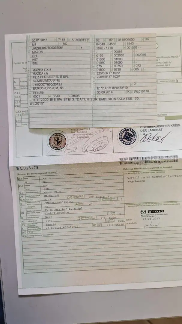 Mazda CX-5 Sports-Line AWD 2.0 Automatik Airbags Ok Weiß - 2