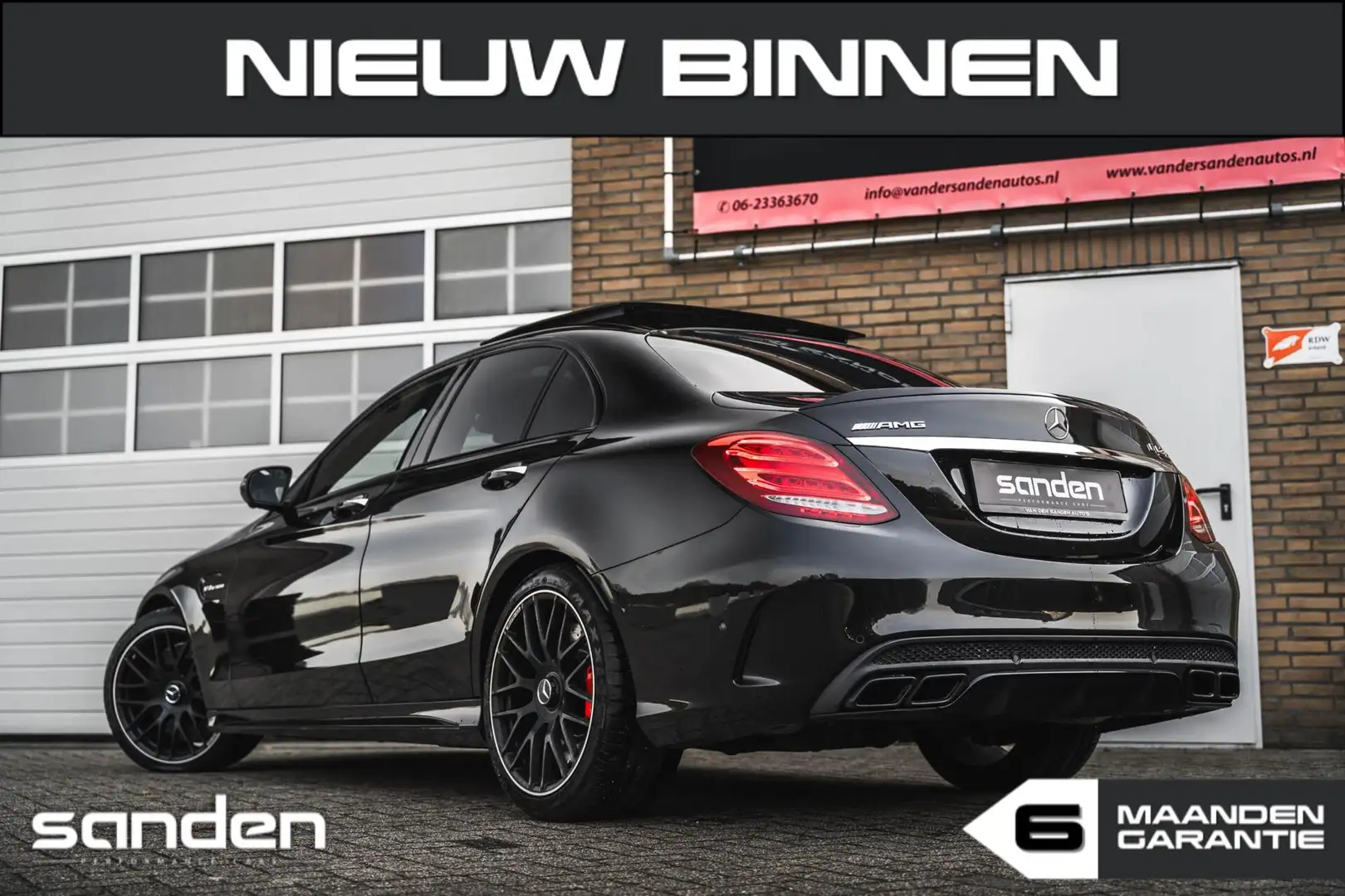 Mercedes-Benz C-klasse AMG C63s 511pk|Pano|HUD|360cam|Memory|ACC Noir - 2