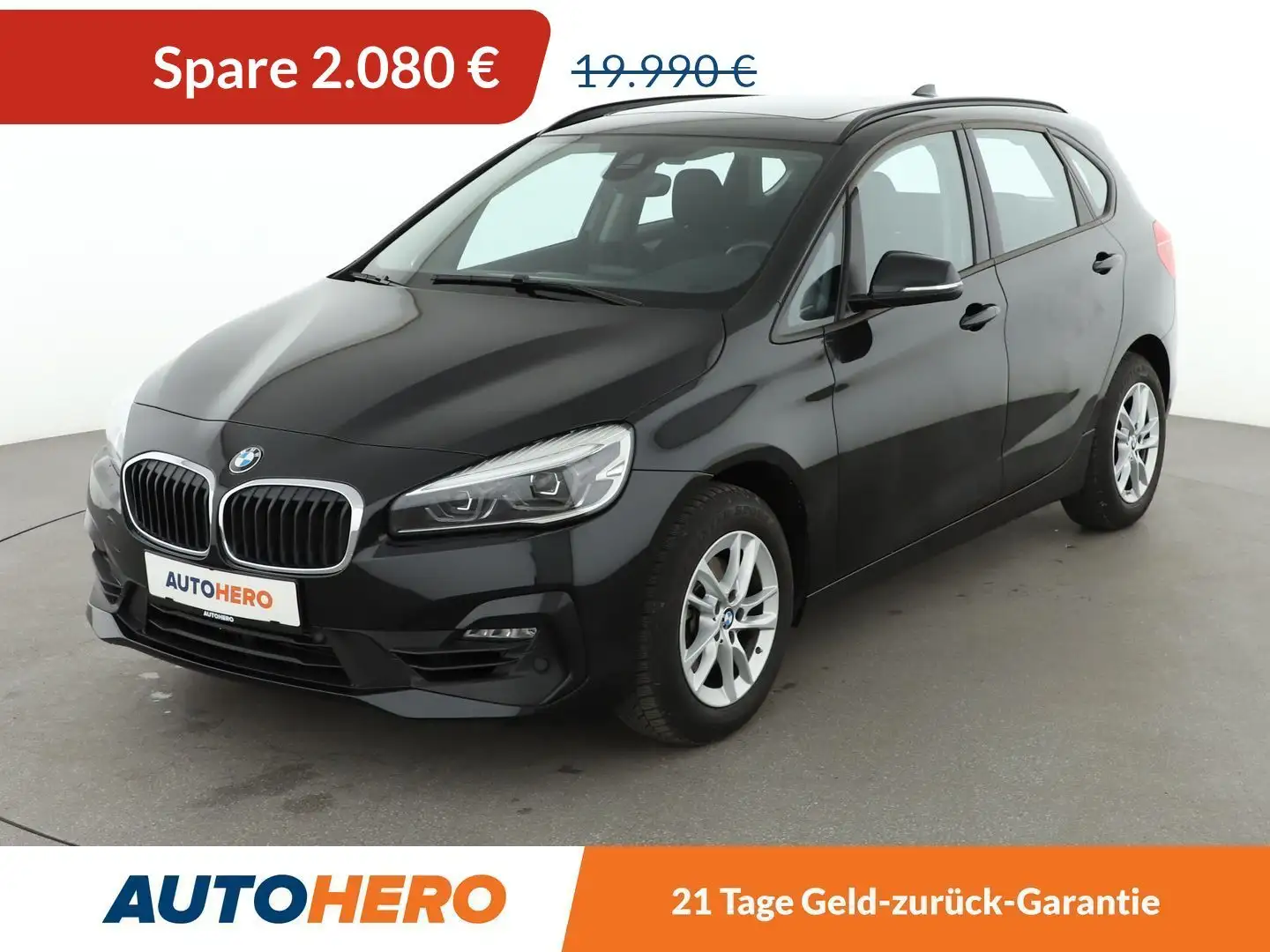 BMW 218 218i Active Tourer Advantage Aut.*NAVI*LED* Noir - 1