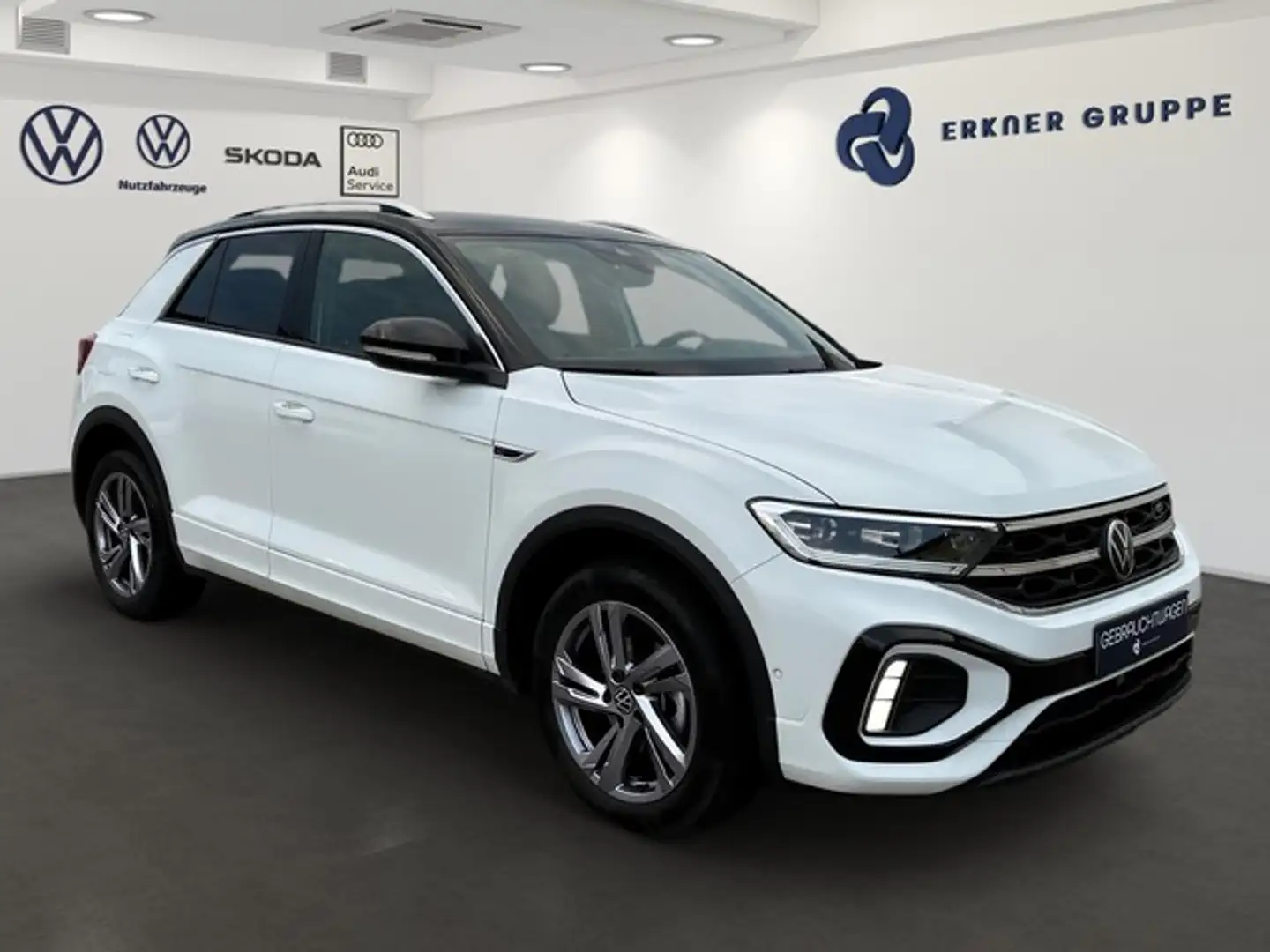 Volkswagen T-Roc 1.5TSI DSG R-Line LED+NAVI+AHK+PARKLENK+++ Weiß - 2