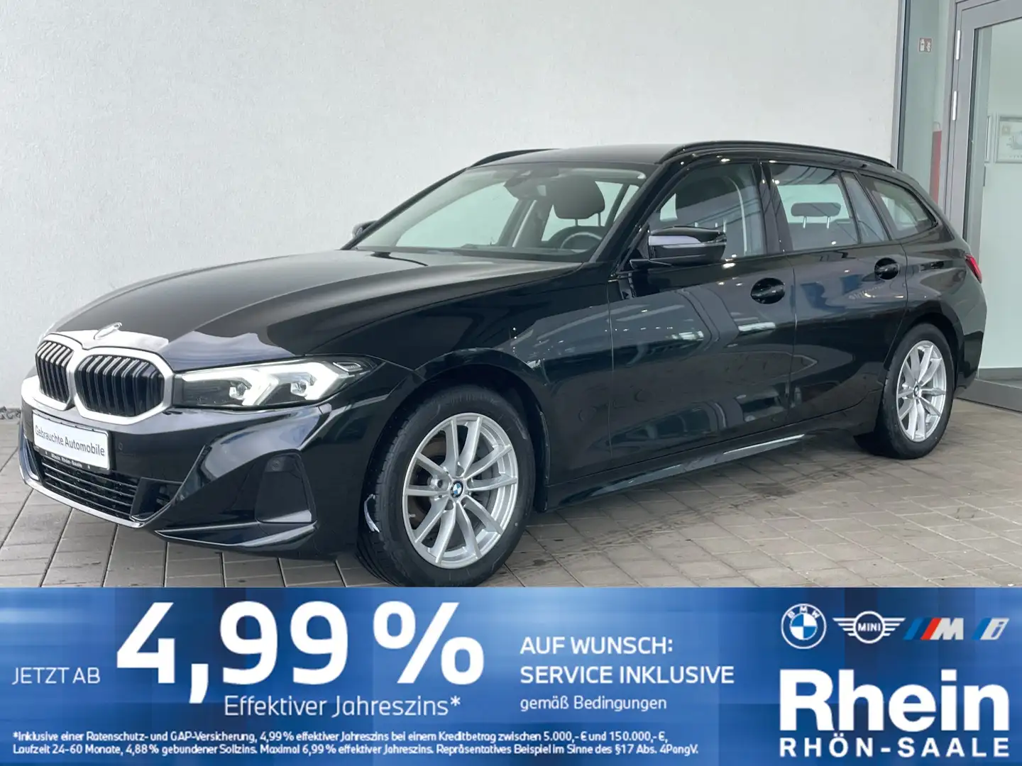 BMW 318 i Touring PDC.SH.Navi.Tempomat m.B..DAB. Schwarz - 1