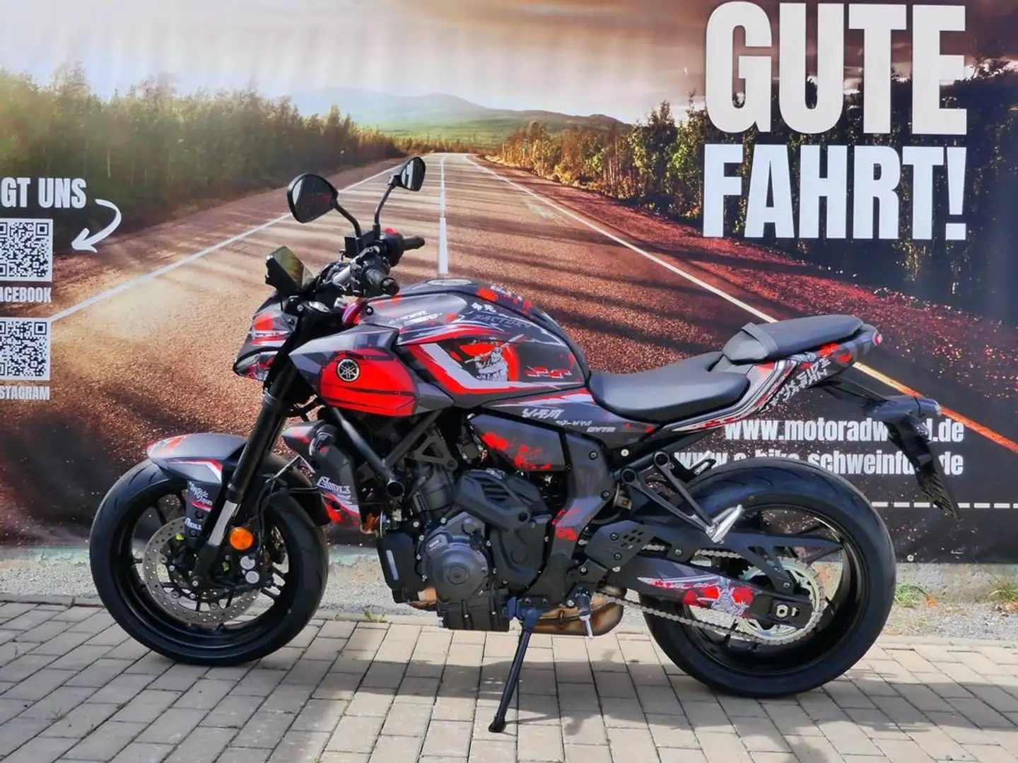 Yamaha MT-07 YAMT VF25 DESIGNKIT Zwart - 1