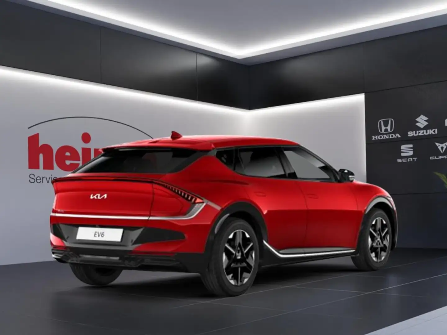 Kia EV6 AIR 63 kWh NAVI 19 ZOLL RÜCKFAHRKAMERA Rot - 2
