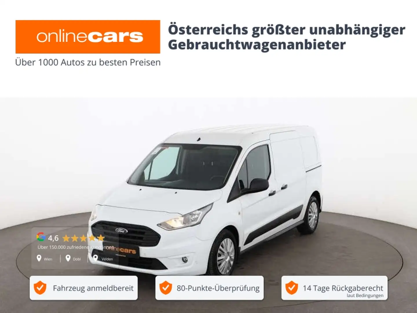 Ford Transit Connect Kasten 1.5 EcoBlue L2 KLIMA RADIO Weiß - 1