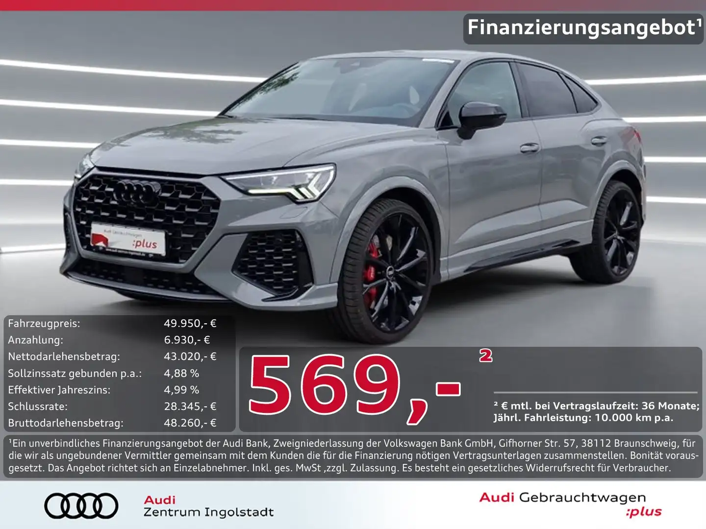 Audi RS Q3 Sportback MATRIX RS-Sitze RS-AGA 280km/h Gris - 1