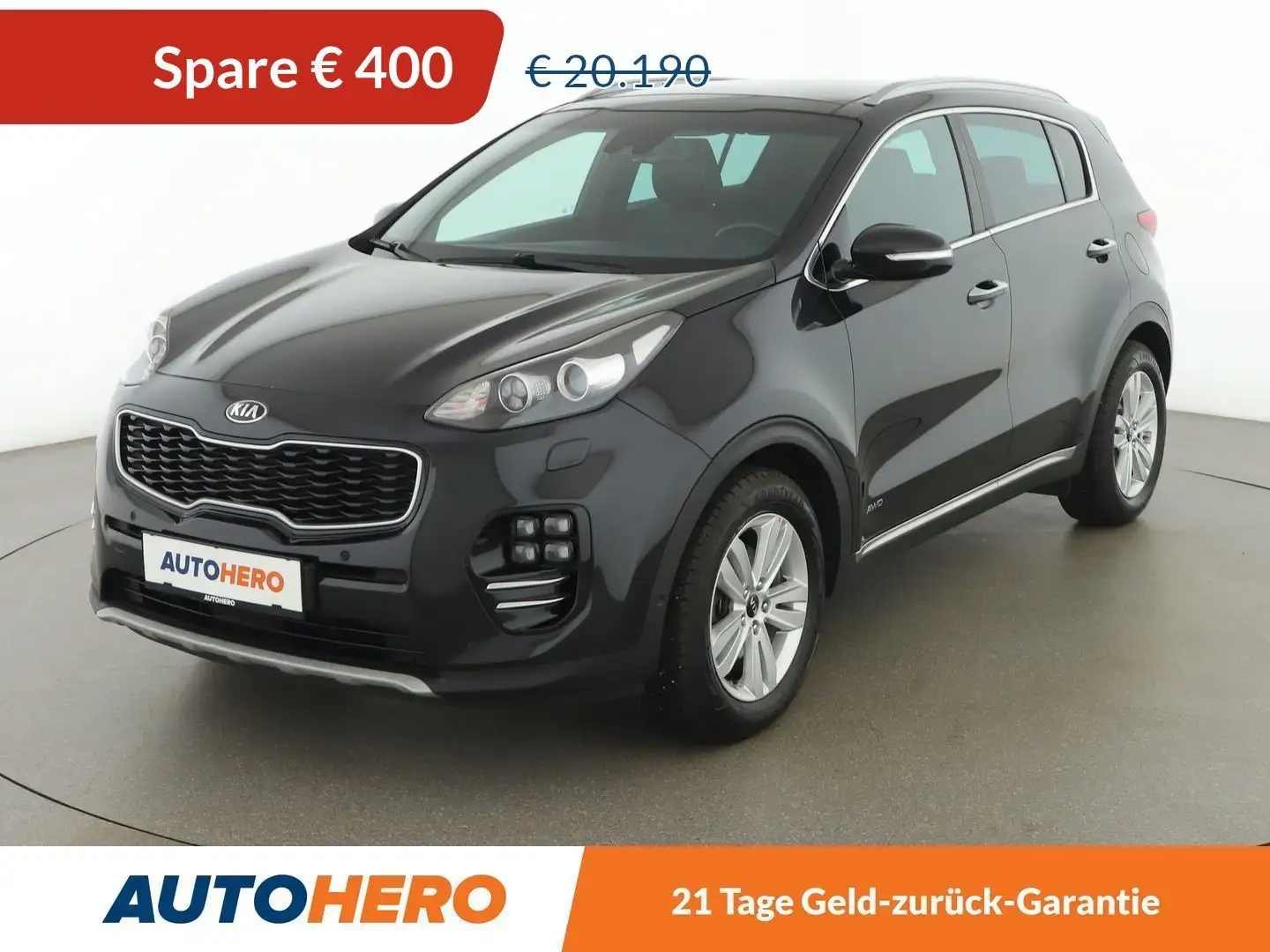 Kia Sportage 1.6 TGDI GT Line 4WD Aut. *PANO*TEMPO*NAVI*CAM*BT* Black - 1