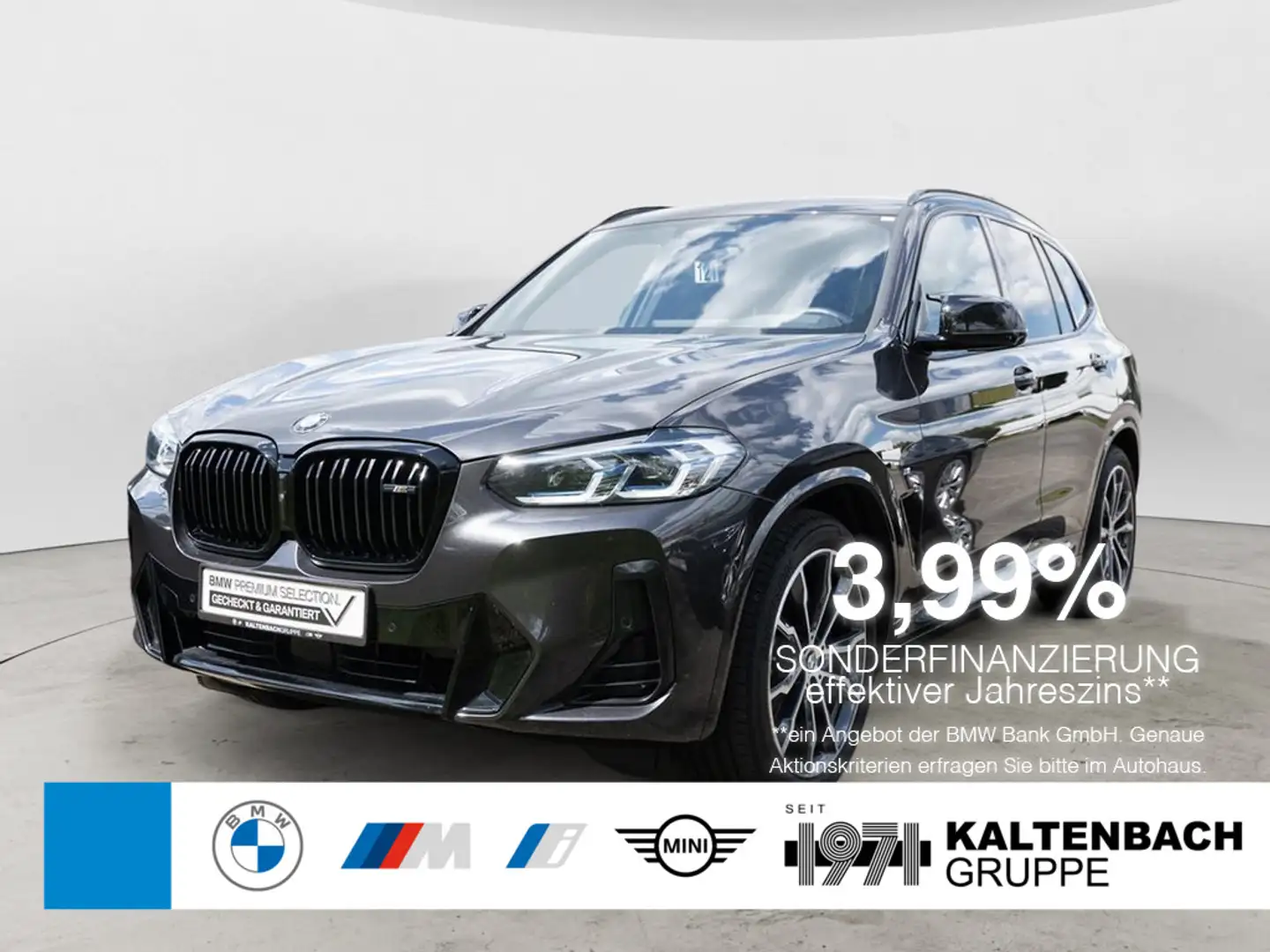 BMW X3 M 40d PANO AHK HUD LASER STANDHZ NAVI H/K Gris - 1