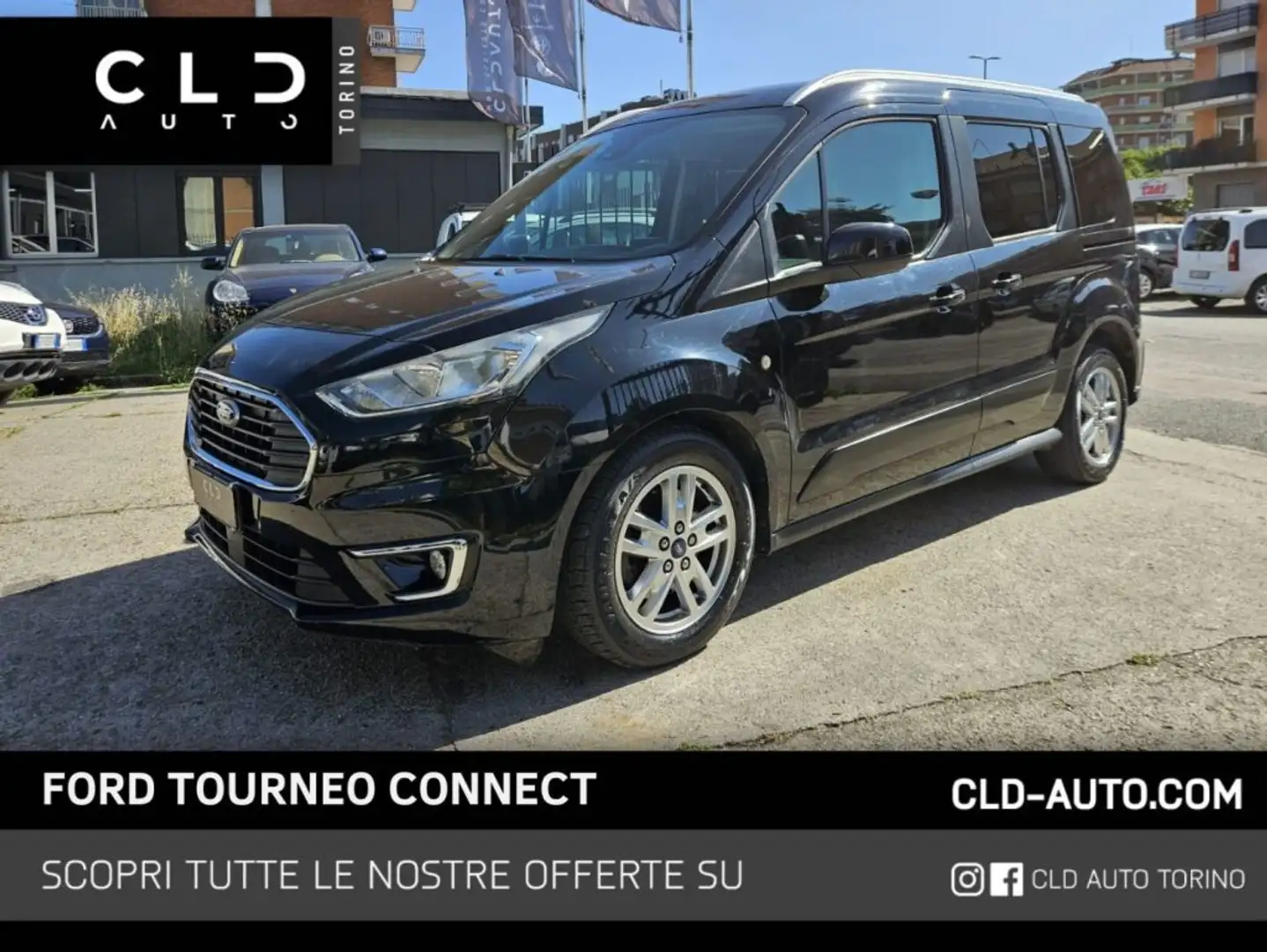 Ford Tourneo Connect 1.5 TDCi 120 CV GANCIO TRAINO Nero - 1