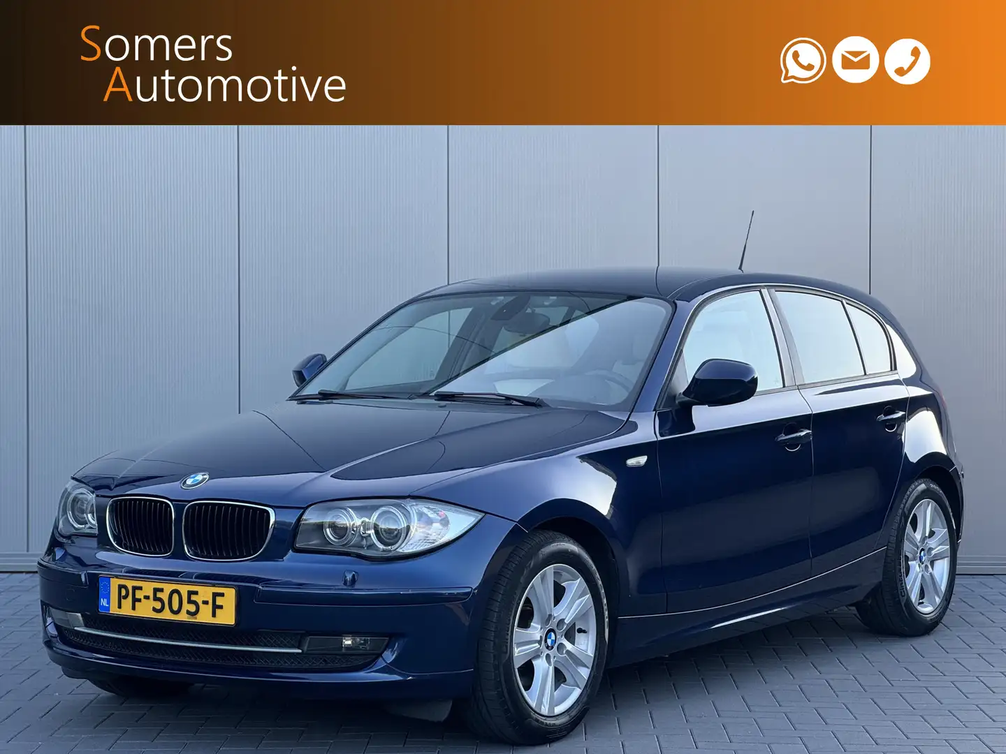 BMW 118 1-serie 118i High Executive | Xenon | Leder | Navi Blauw - 1