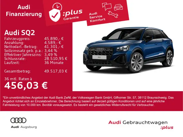 Audi SQ2 2.0 TFSI quattro *AHK*MATRIX*SPUR*SONOS*19''