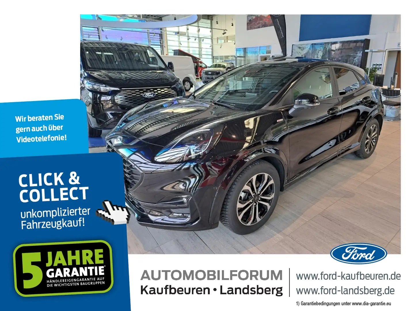 Ford Puma 1.0 EcoBoost ST-Linie LED Navi SHZ PDC RFK Zwart - 1