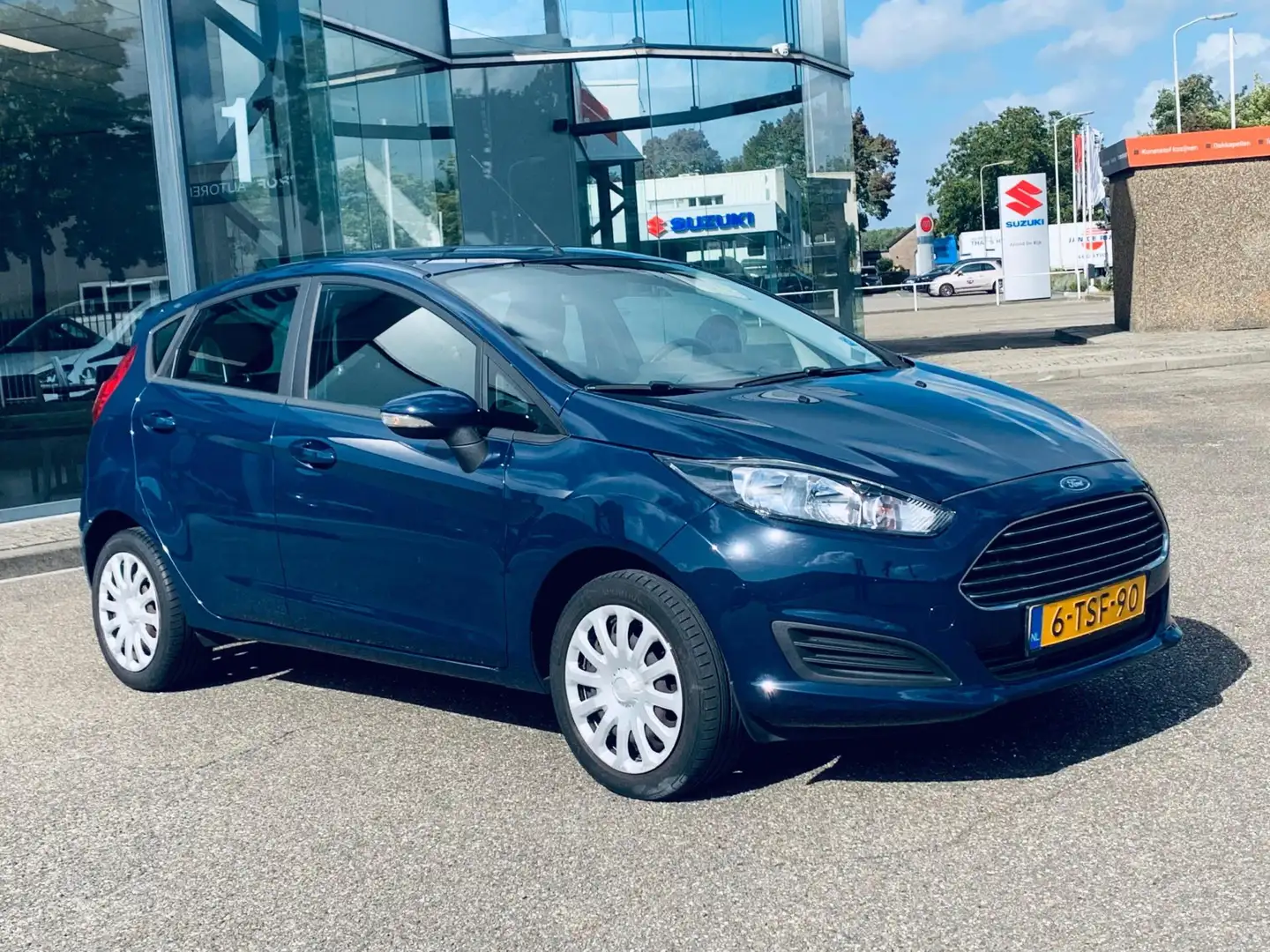 Ford Fiesta 1.0 Style, KM 76500 NAP, Navi, Airco, 5 Deurs, APK Azul - 2