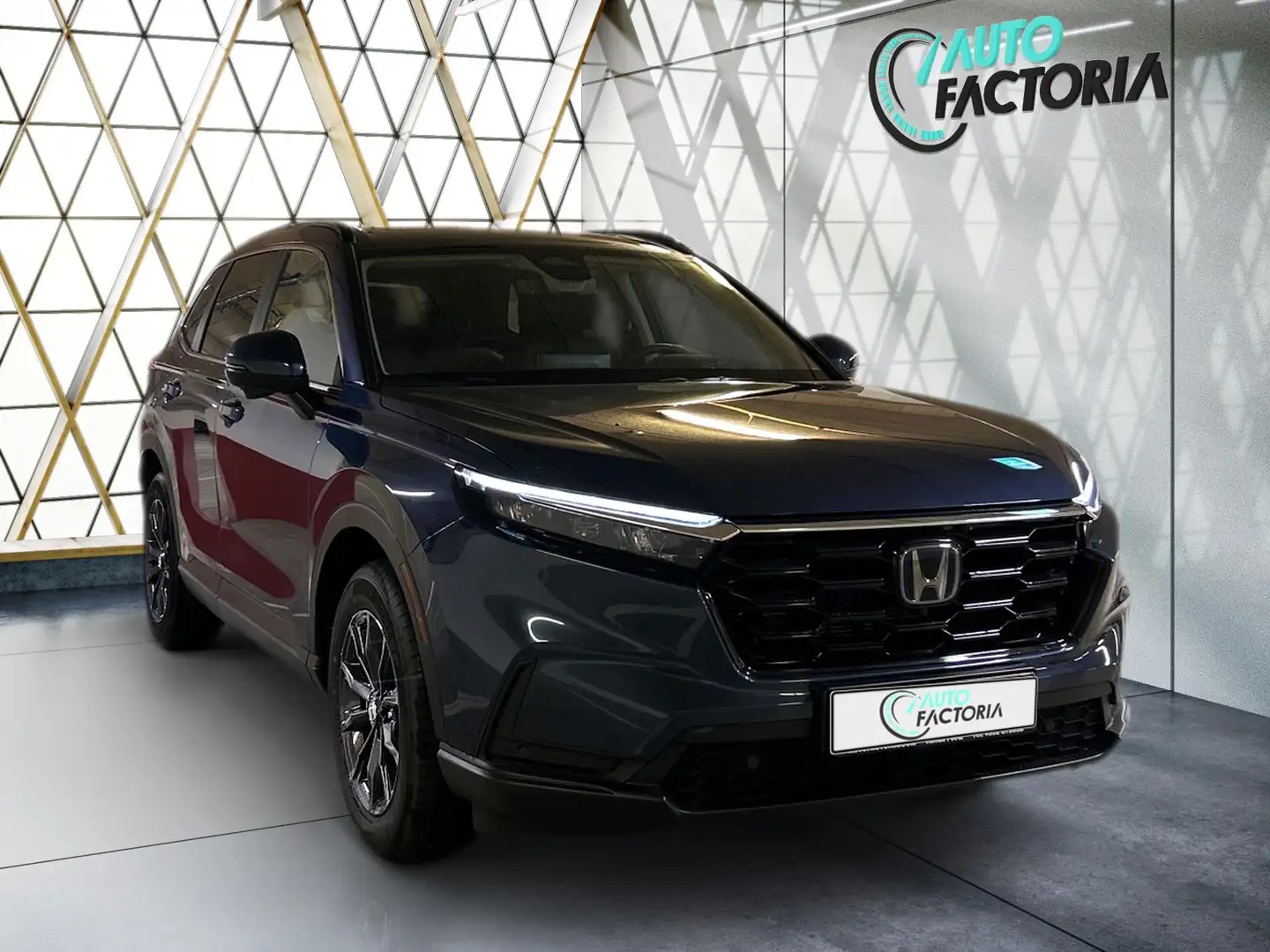 Honda CR-V 4x4 2.0Hyb 184 BVA+T.PANO+GPS+CUIR+Options Bleu - 2