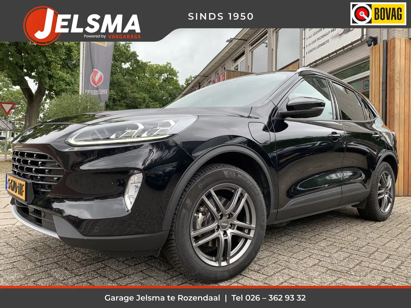 Ford Kuga 2.5 PHEV Titanium Aut., Camera | Trekhaak | NL aut Zwart - 1