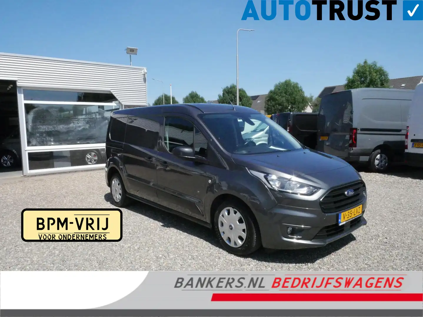 Ford Transit Connect 1.5 EcoBlue 100PK, L2, Trend, Airco Grijs - 1
