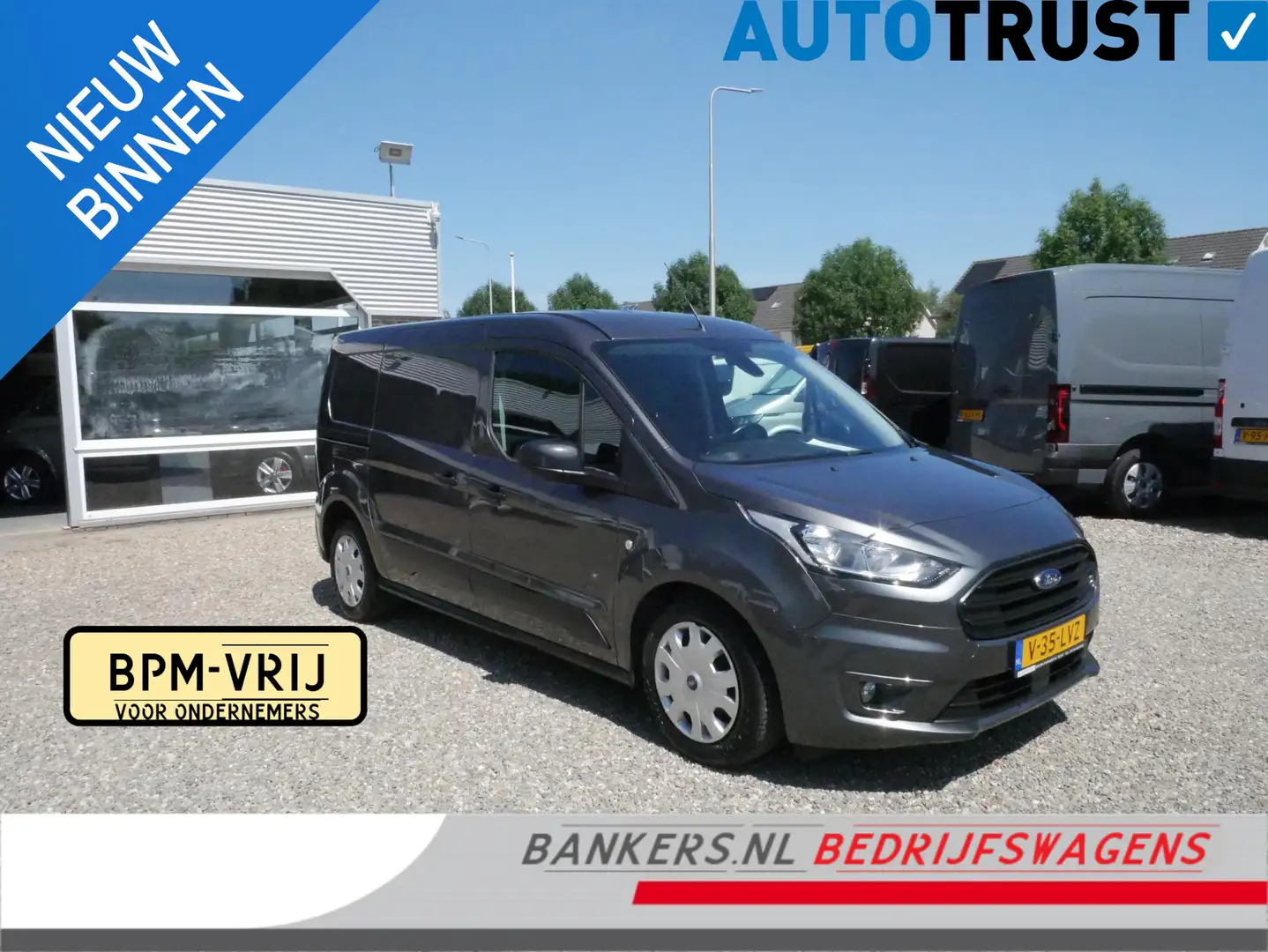 Ford Transit Connect 1.5 EcoBlue 100PK, L2, Trend, Airco Grijs - 1