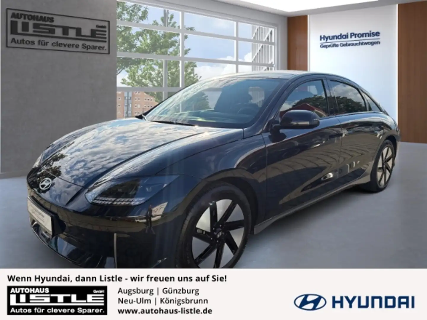 Hyundai IONIQ 6 Techniq Elektro 77 +KLIMA+NAVI+RFK+SHZ+UVM+ Bleu - 1