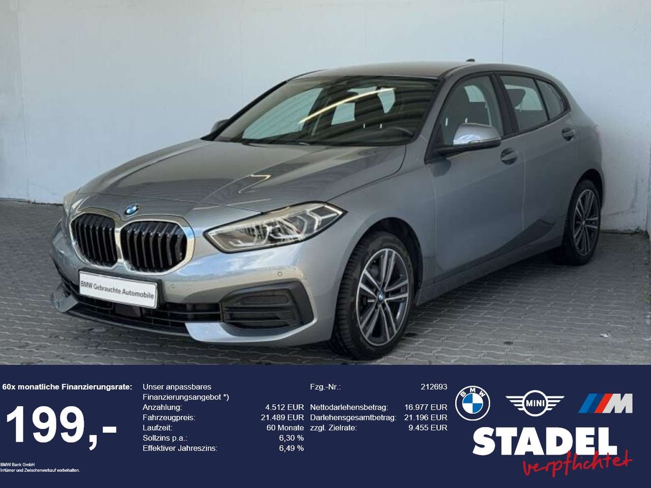 BMW 118 2023 — d Advantage Navi.LED.PDCvo+hi.DAB.SHZ.FL-Ass
