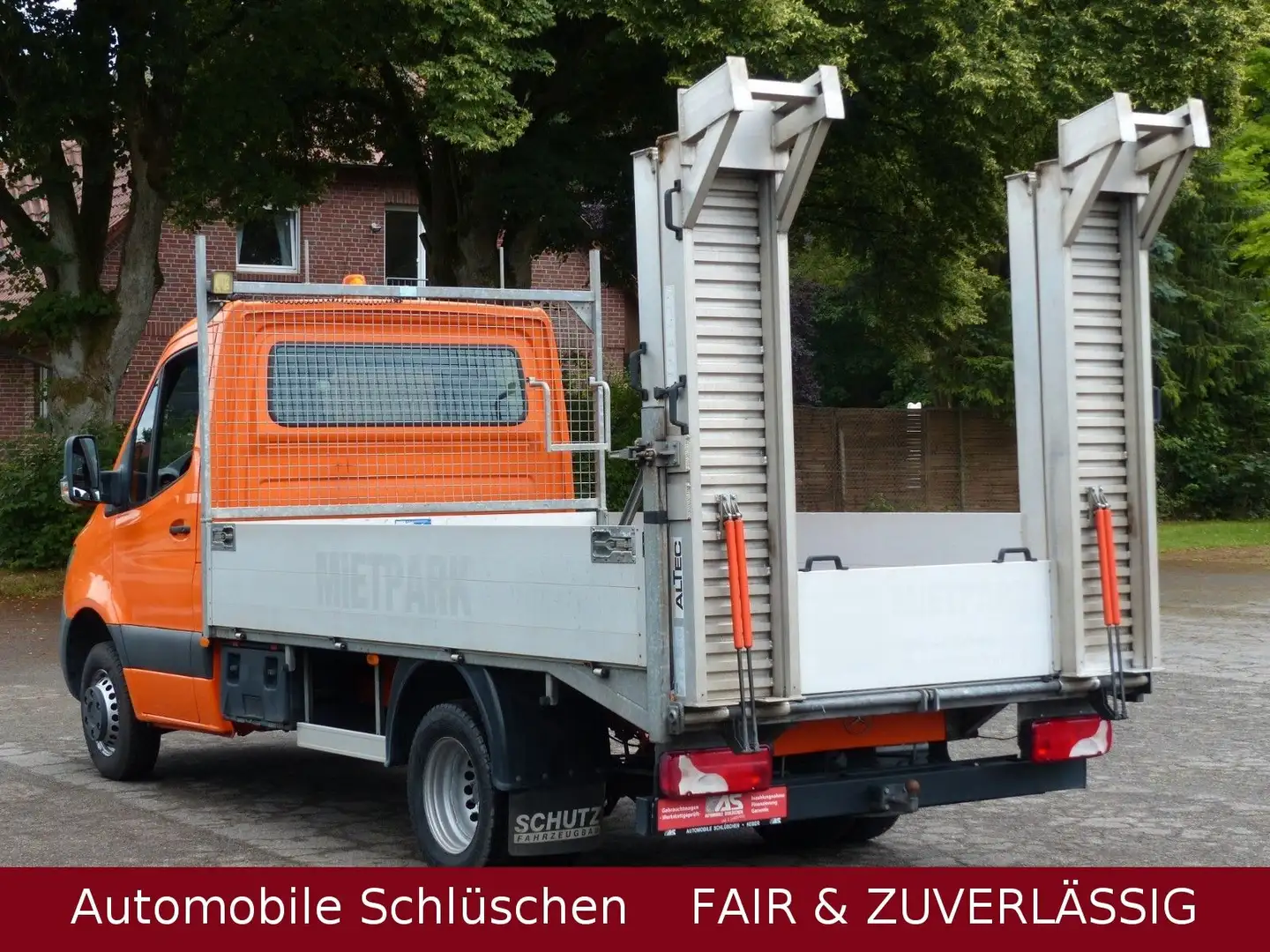 Mercedes-Benz Sprinter III Pritsche 516 CDI Rampe Klima Navi Orange - 1