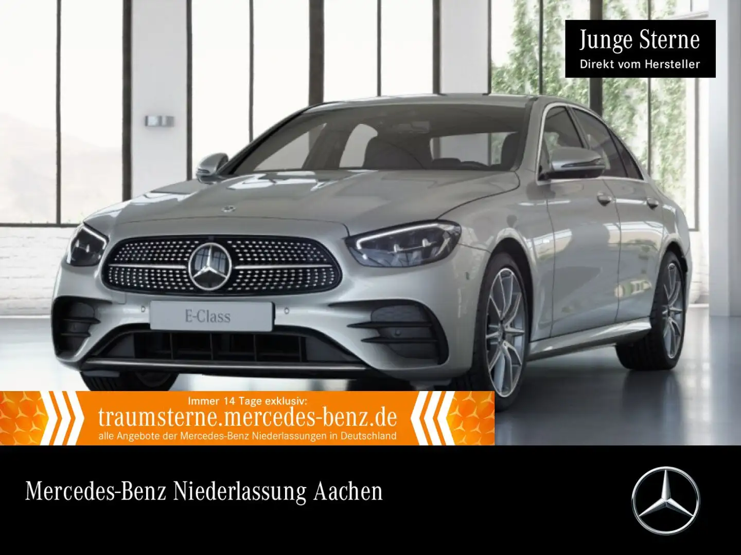 Mercedes-Benz E 300 e AMG+360+LED+FAHRASS+BURMESTER+19"+9G Silber - 1