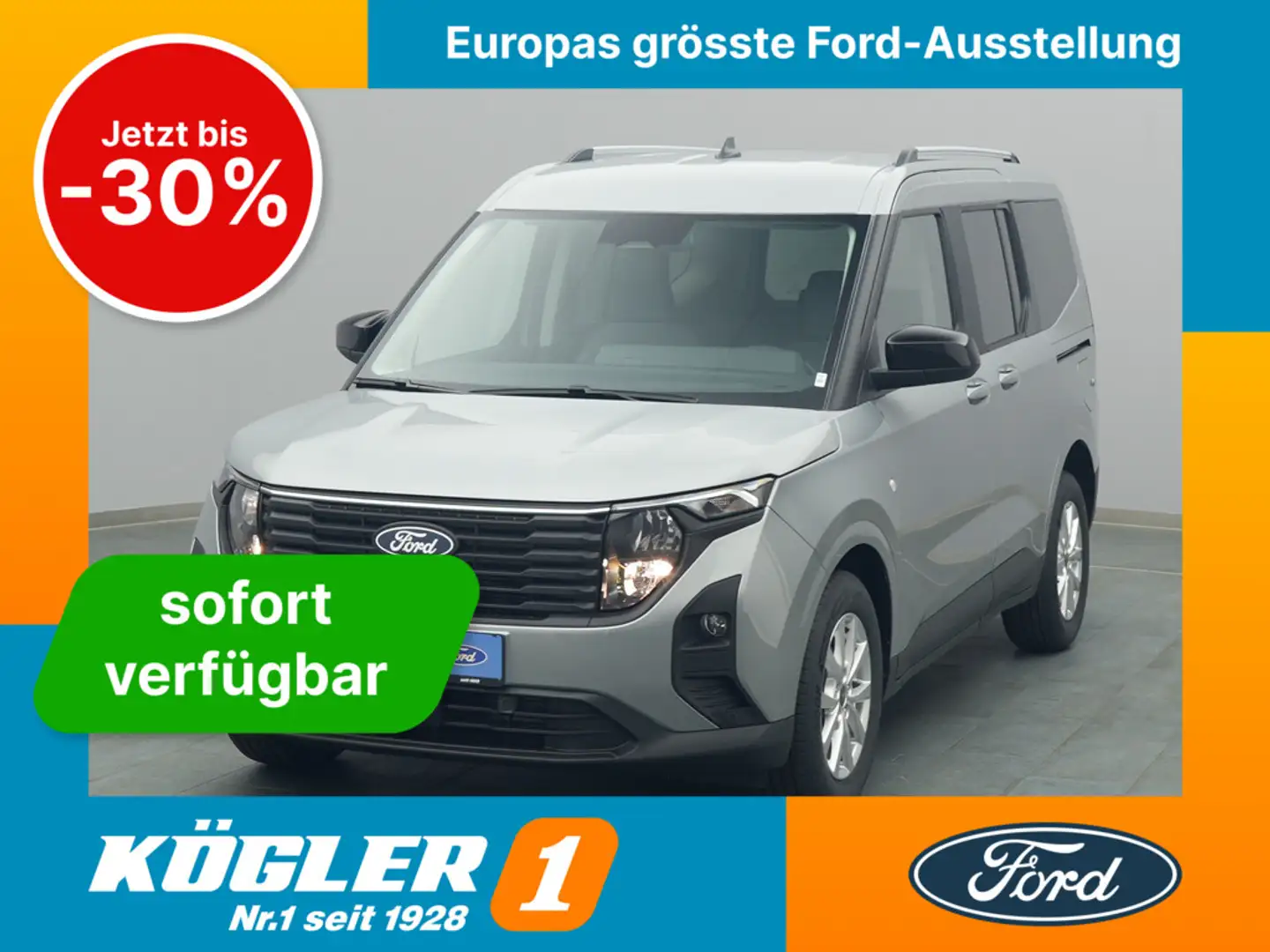 Ford Tourneo Courier Titanium 125PS/Winter-P. Zilver - 1
