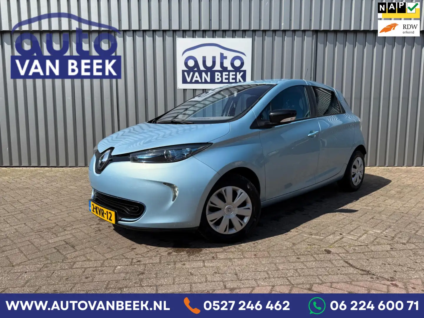 Renault ZOE Q210 Zen Quickcharge 22 kWh(INCL. ACCU) Blauw - 1