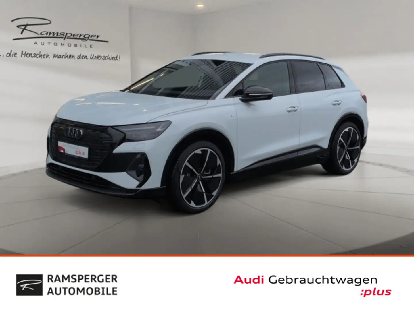 Audi Q4 e-tron 45 edition S line Matrix ACC 360° AHK Weiß - 1
