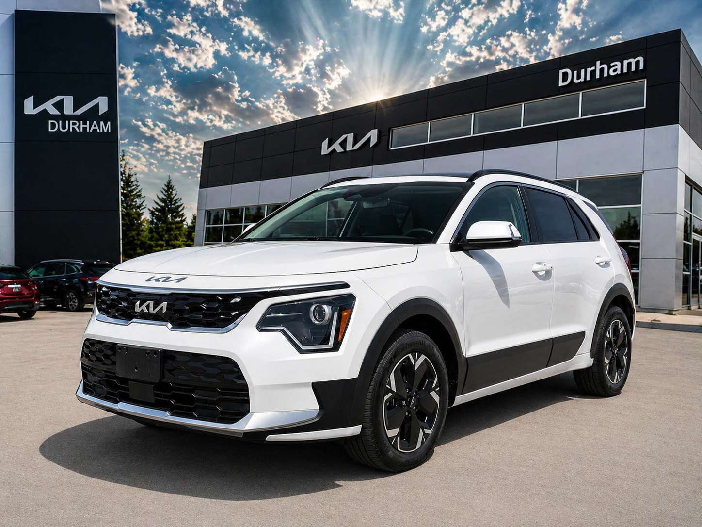 White 2023 Kia Niro EV Premium FWD SUV / Crossover Automatic