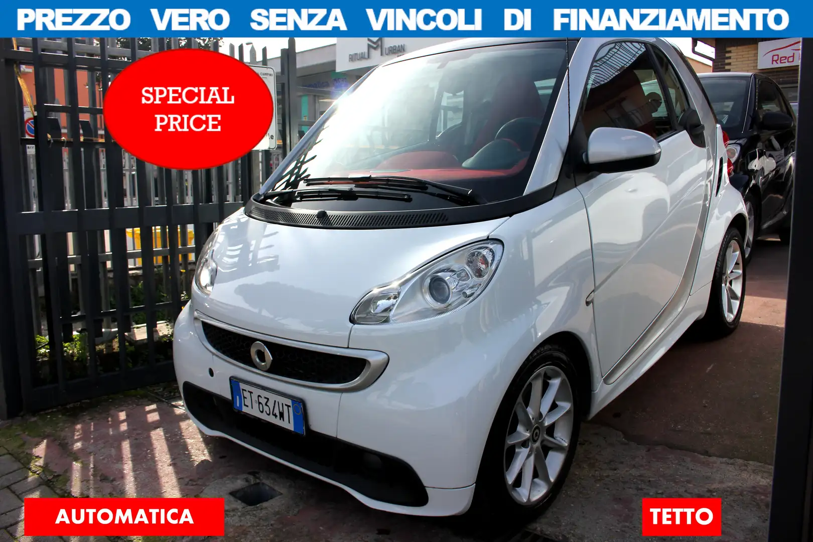 smart forTwo 1.0 71cv 74.000KM *PREZZO VERO*AUTOMATICA Bianco - 1