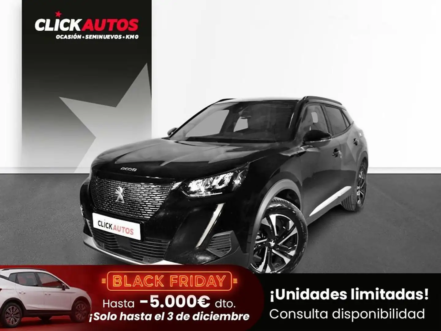 Peugeot 2008 1.2 PureTech S&S Allure Pack 100 Noir - 1