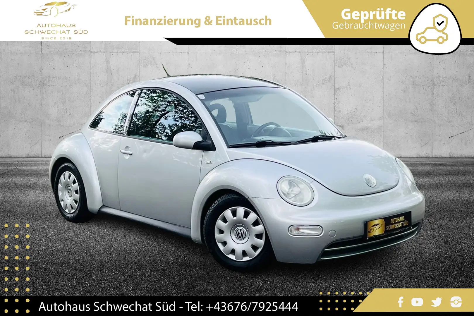 Volkswagen Beetle Beetle 1,9 TDI// PICKERL / SERVICE NEU // LEDER // Grau - 2