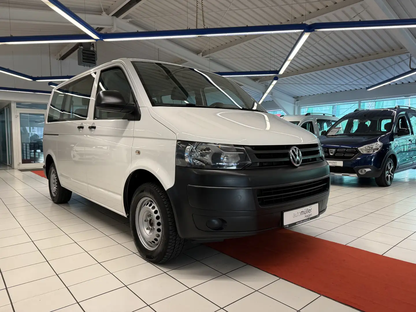 Volkswagen T5 Transporter 2.0 Kombi|6 Sitze |Start-Stop|AHK Weiß - 1
