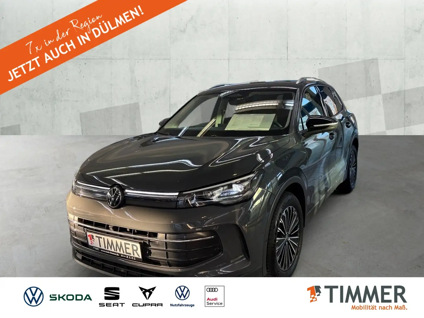 Volkswagen Tiguan 2.0 TDI DSG GOAL +AHK +360° +LED +ACC +VIRTUAL +N Grau - 1