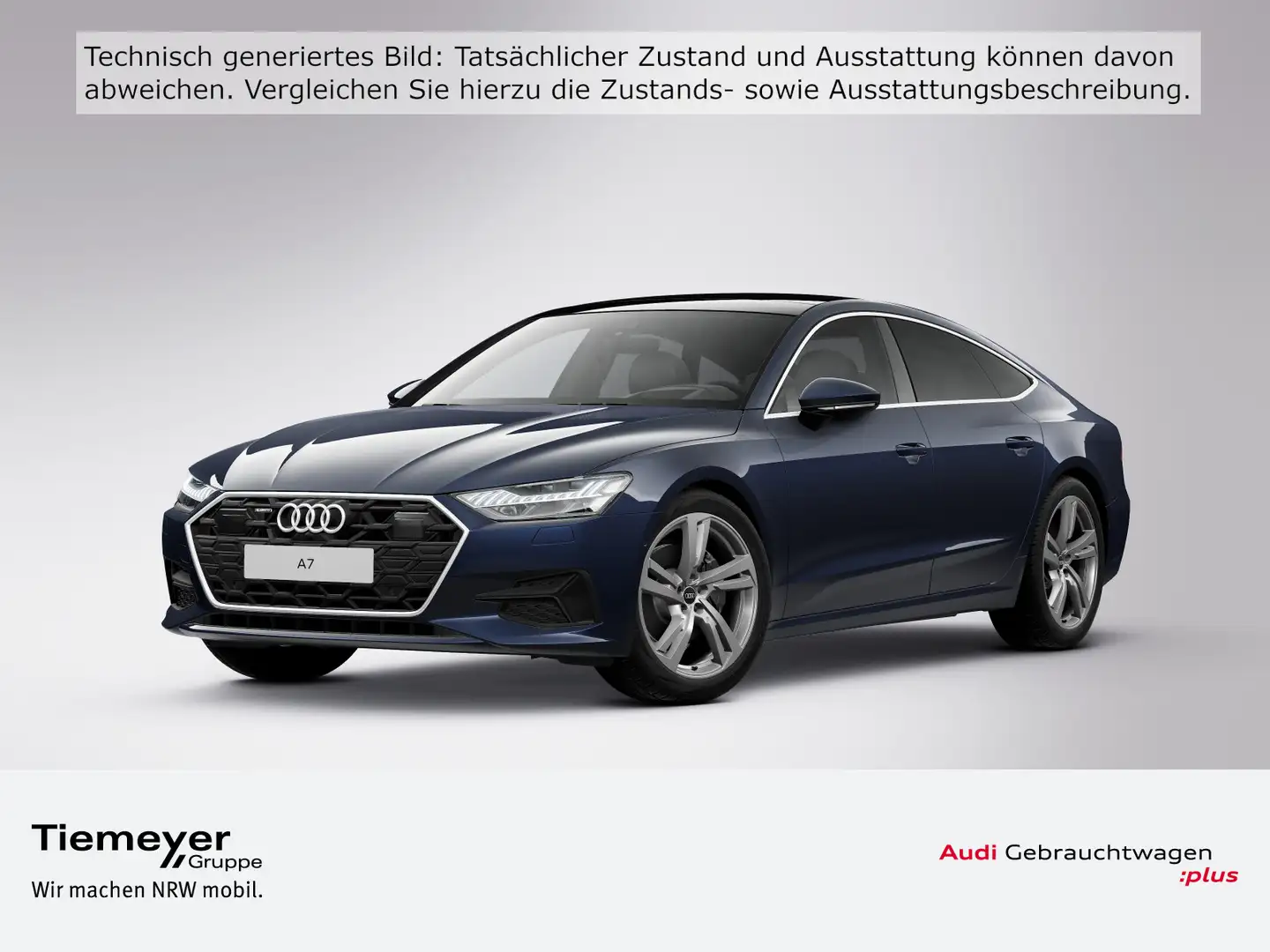 Audi A7 45 TDI Q UPE99 LM20 PANO AHK HuD KAMERA Blau - 1
