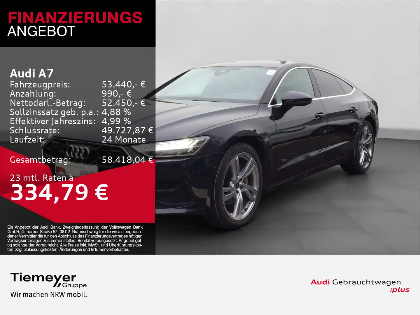 Audi A7 45 TDI Q UPE99 LM20 PANO AHK HuD KAMERA Blau - 1