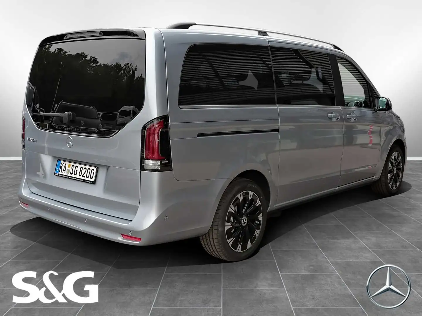 Mercedes-Benz V 300 d AVANTGARDE lang AHK+MBUX+M-LED+360°+Dist Silber - 2