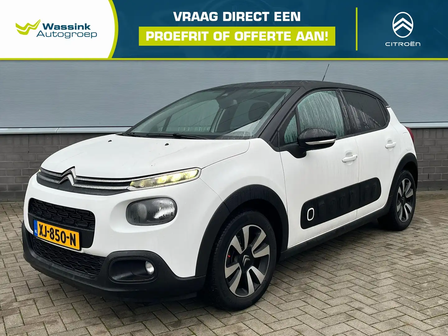 Citroen C3 1.2 82 pk Shine | Navigatie via app | Camera | Cli Weiß - 1