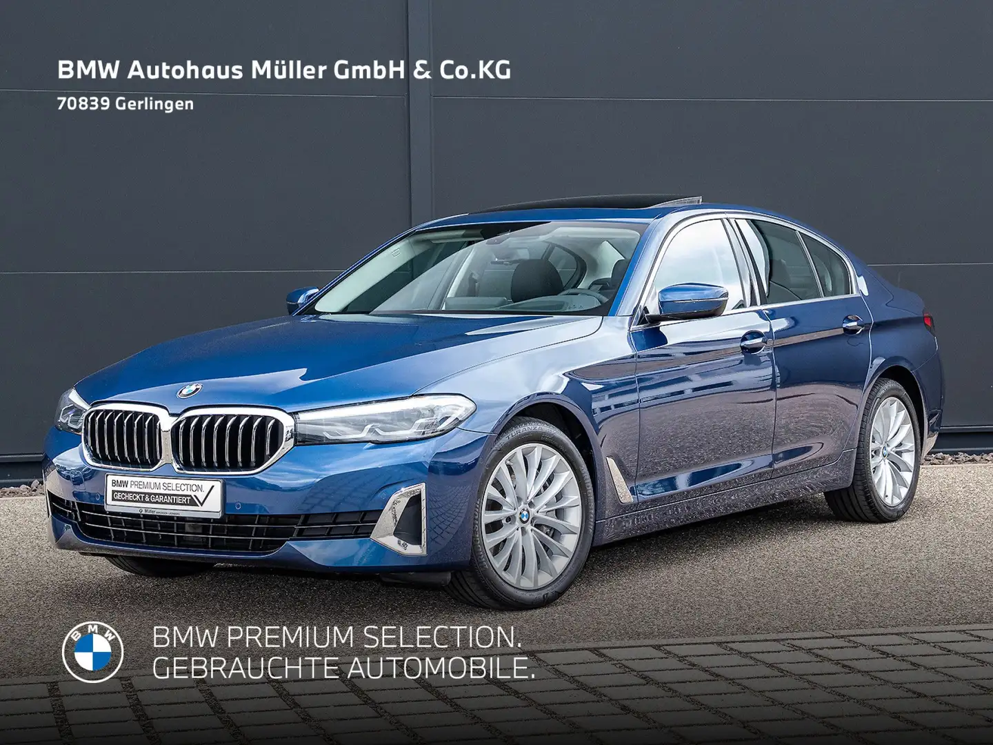 BMW 530 xdA Lim LuxuryLine GSD HUD DrivingAssist Navi Blau - 2