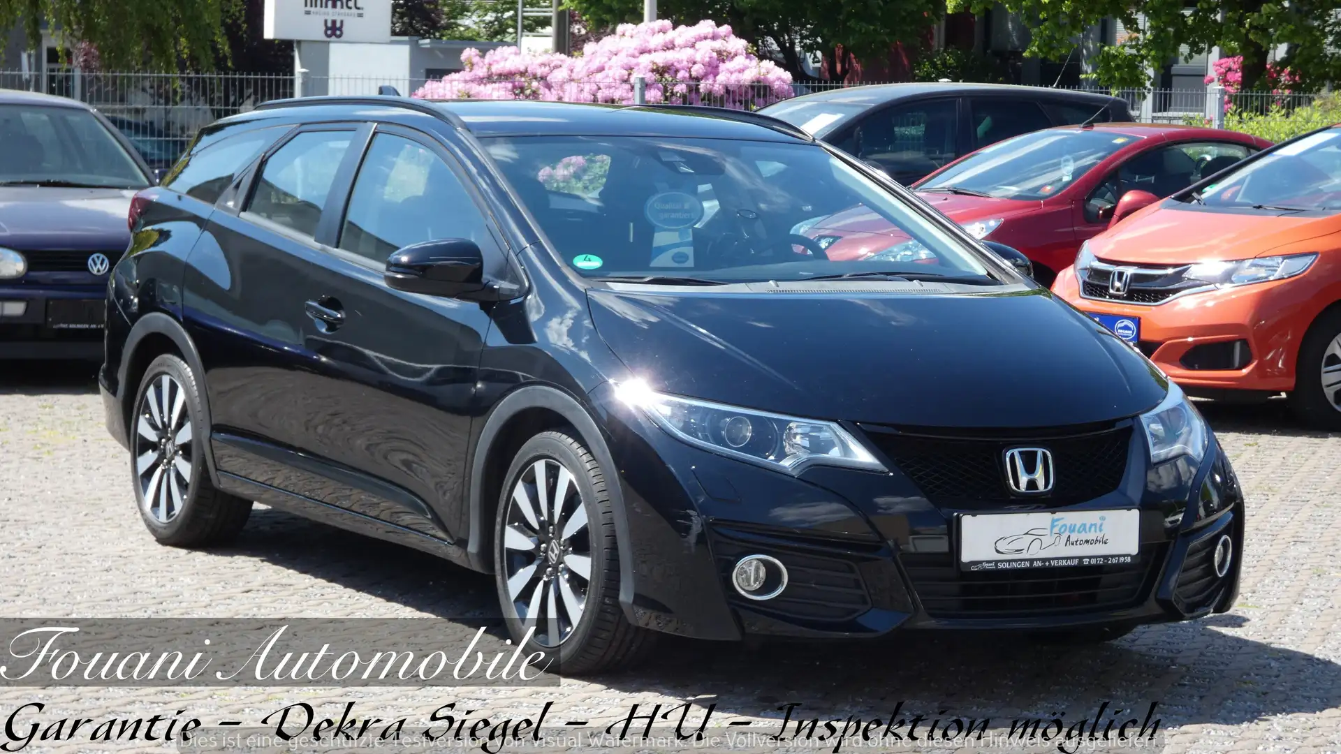 Honda Civic Elegance 2.Hand Scheckheft 12 Monate Garantie Nero - 1