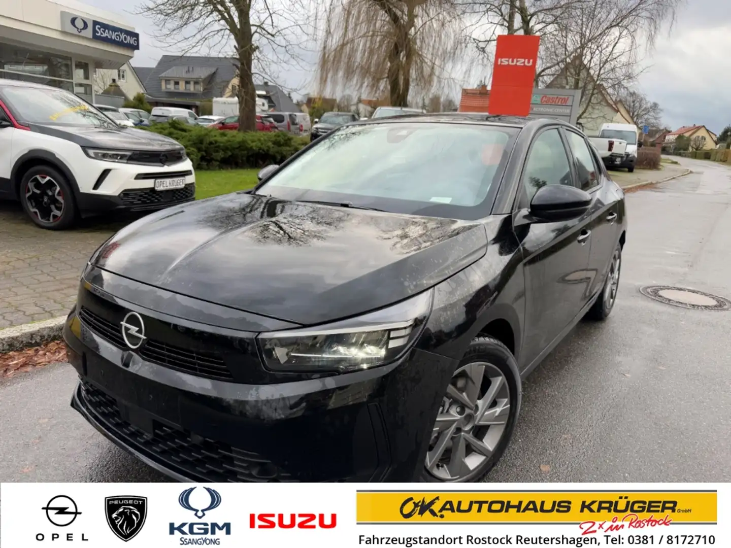 Opel Corsa F 1.2 Turbo Automatik+Klima+SHZ+LHZ Schwarz - 1