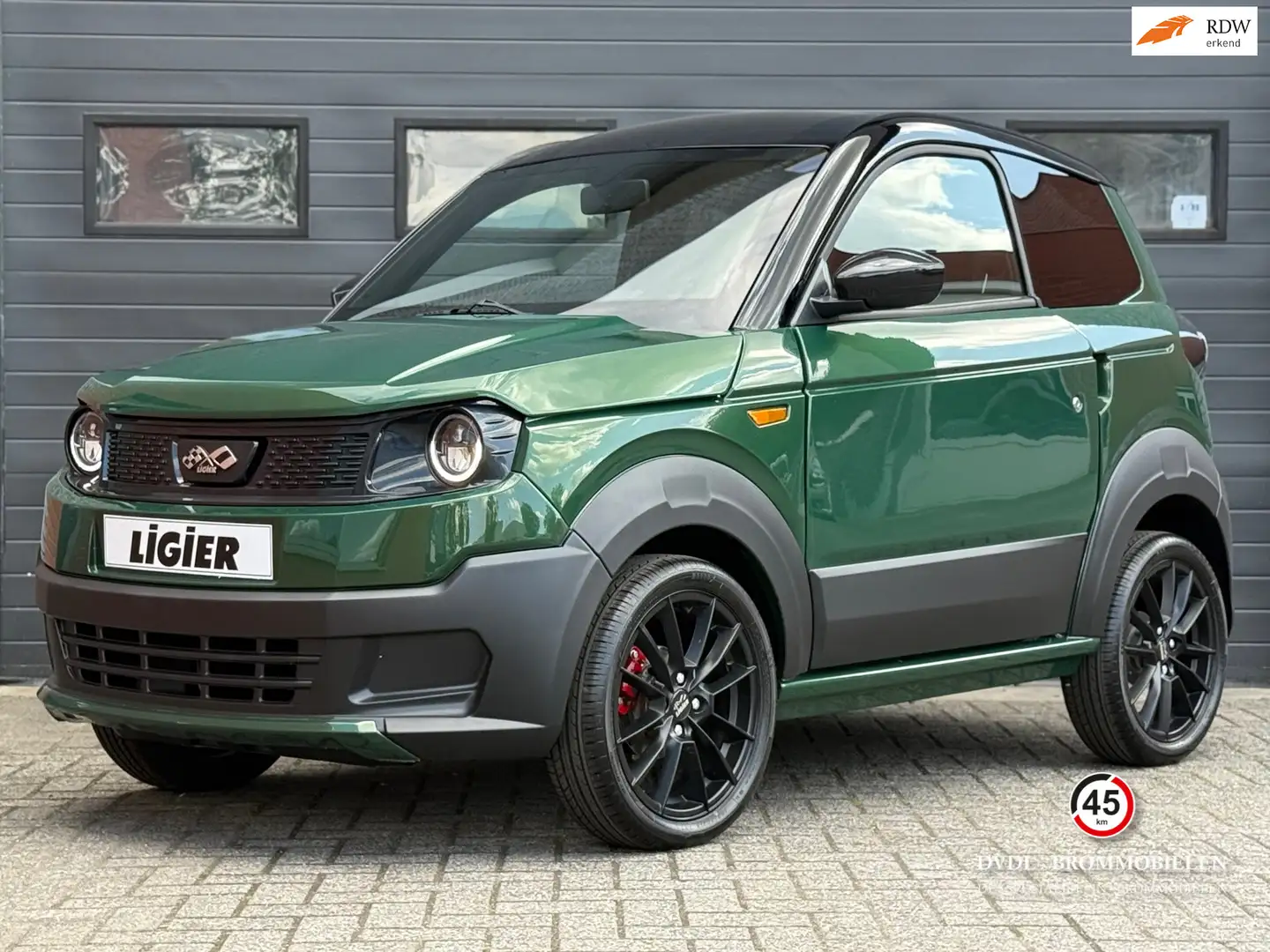 Ligier Myli R.EBEL 12kWh Brommobiel ELEKTRISCH NIEUW 2025 Groen - 1