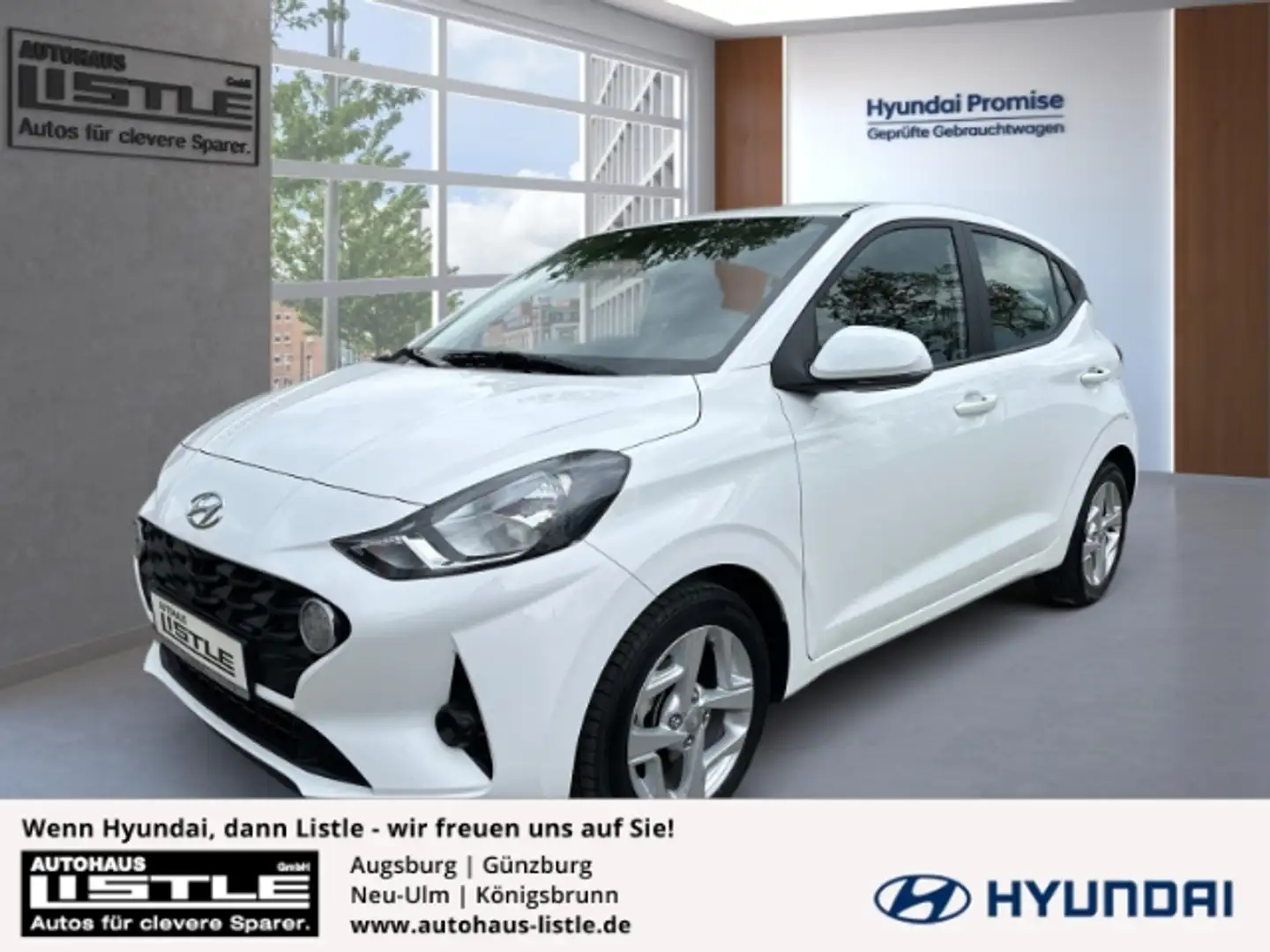 Hyundai i10 Apple CarPlay Android Auto DAB Spurhalteass. Fernl Blanco - 1