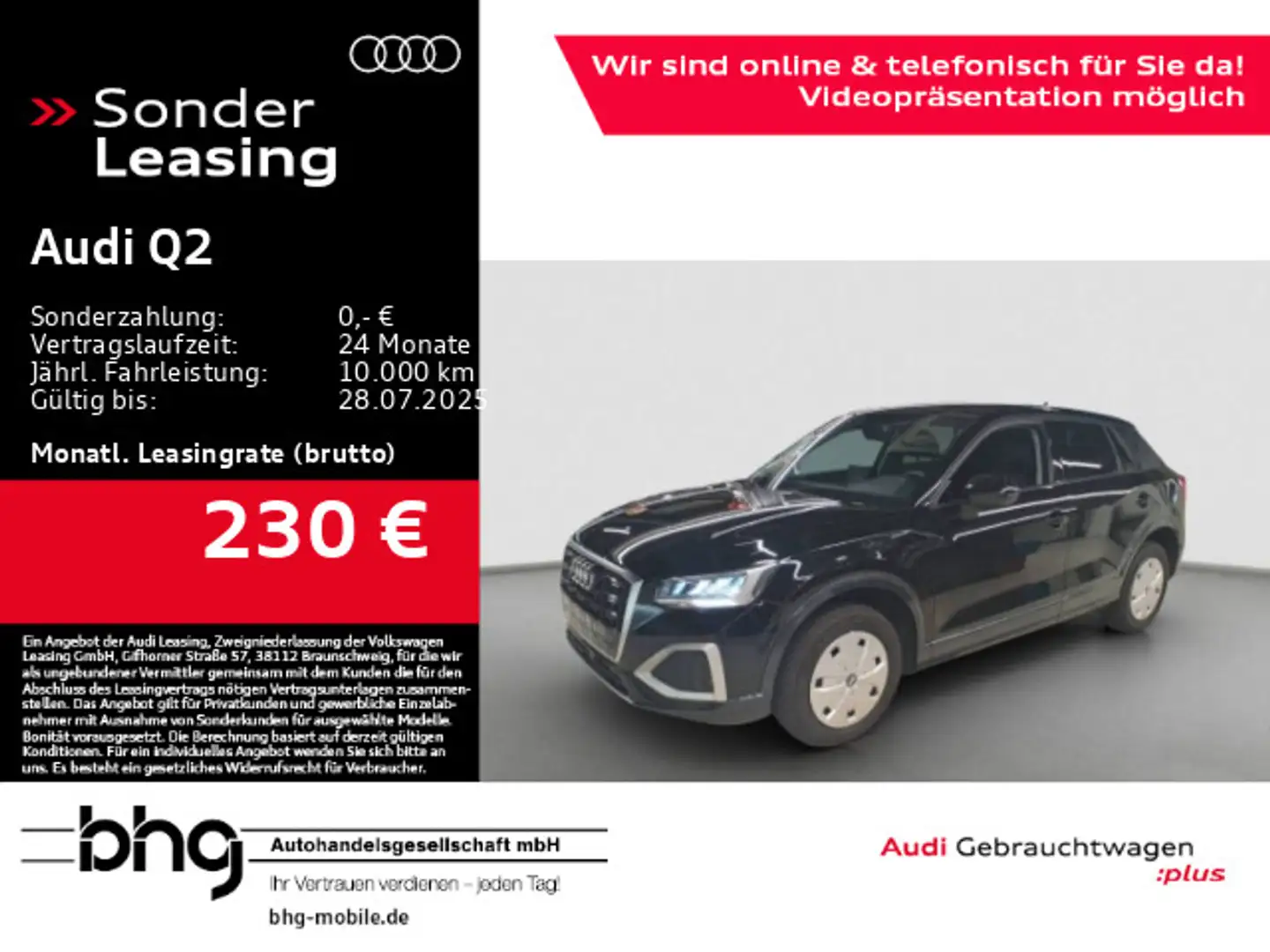 Audi Q2 35 TFSI S tronic advanced Schwarz - 1