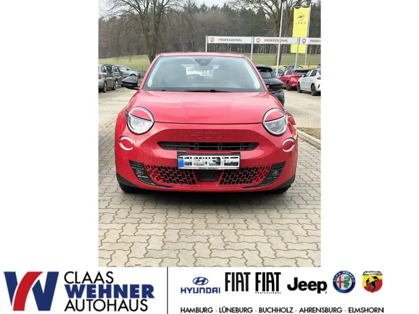 Fiat 600 e 115 kW Red LED Tagfahrlicht DAB+ Rot - 1